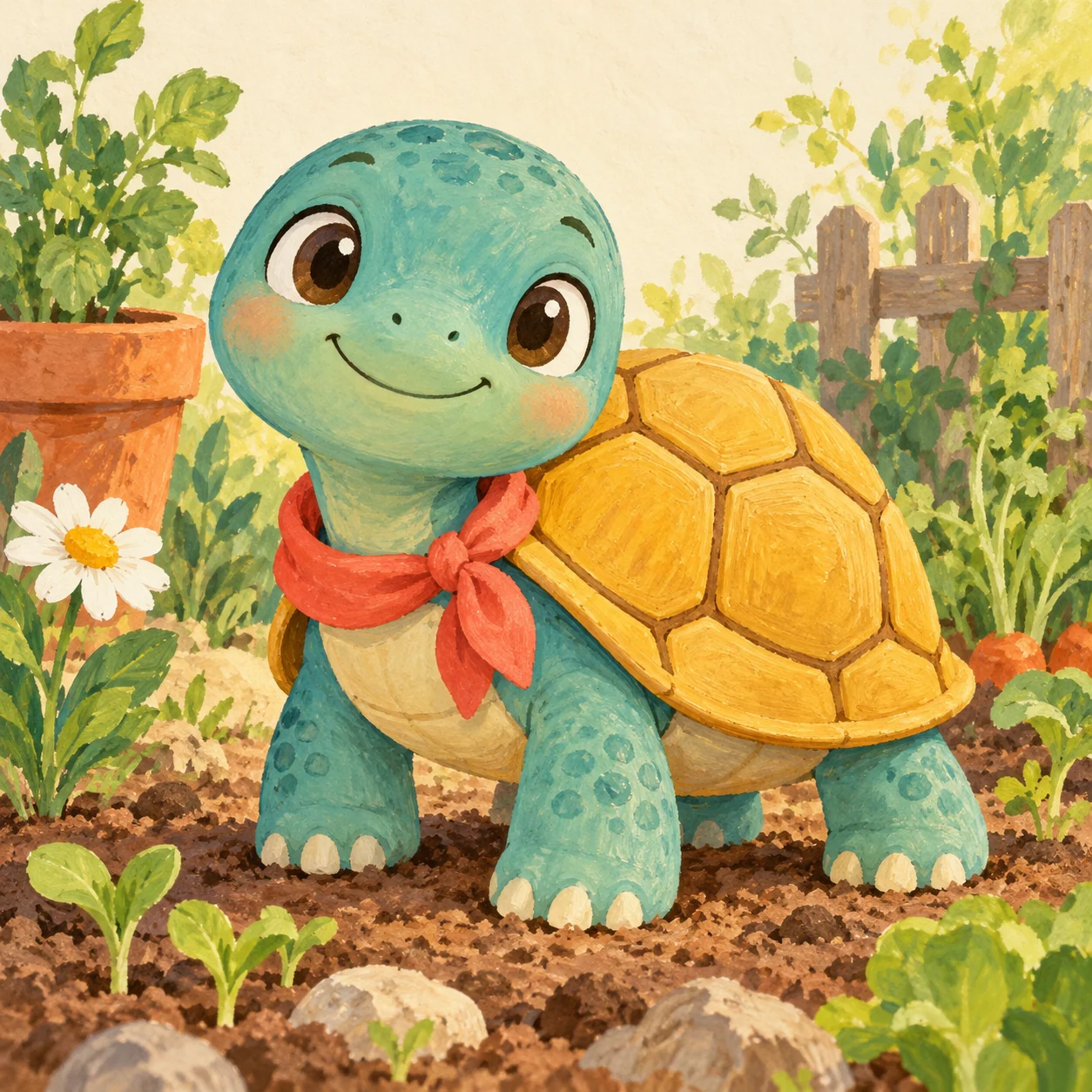 Mino — The gardening turtle