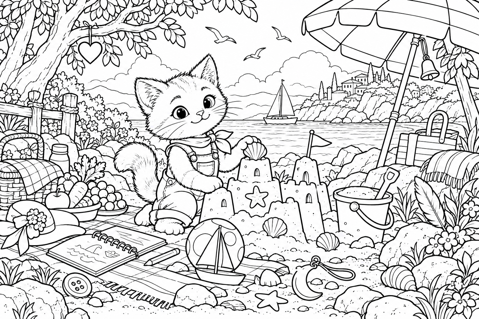 Hidden Objects on Mercan’s Seaside Trip
