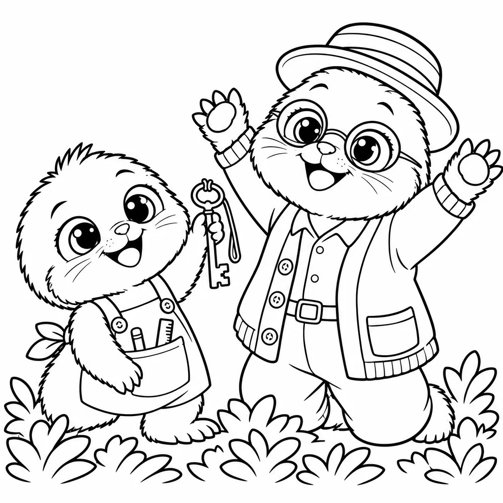 Tarçın and the Lost Key — coloring 2