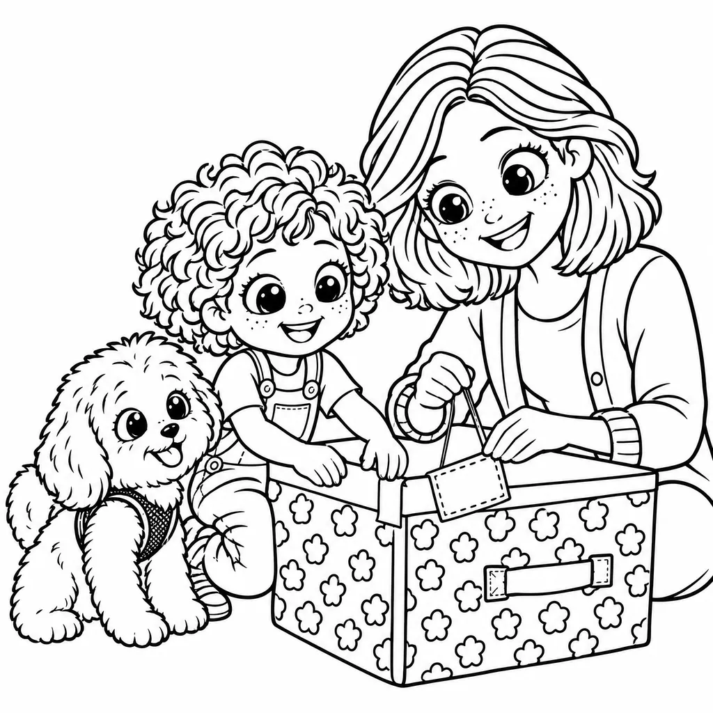 Carlos and the Box Boat — coloring 2