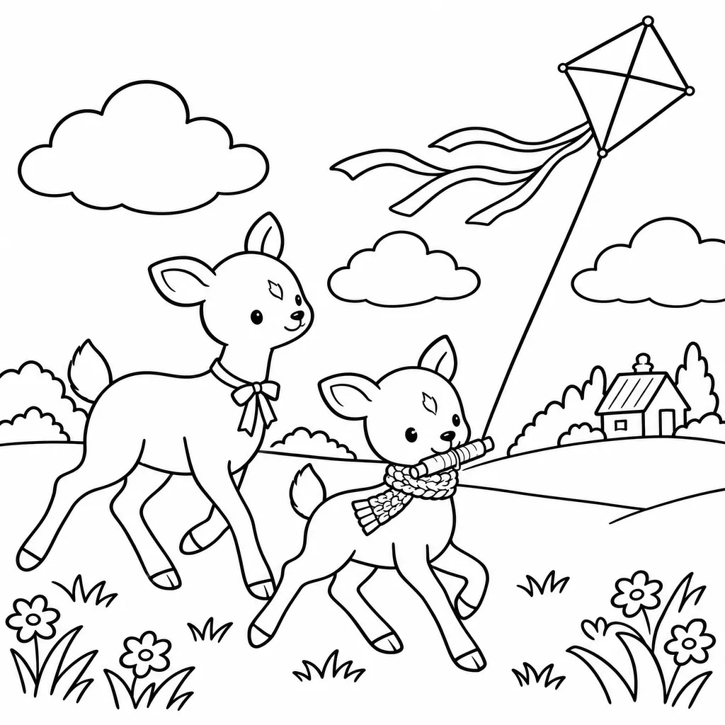 Riko and the Kite That Waited for the Wind — coloring 2
