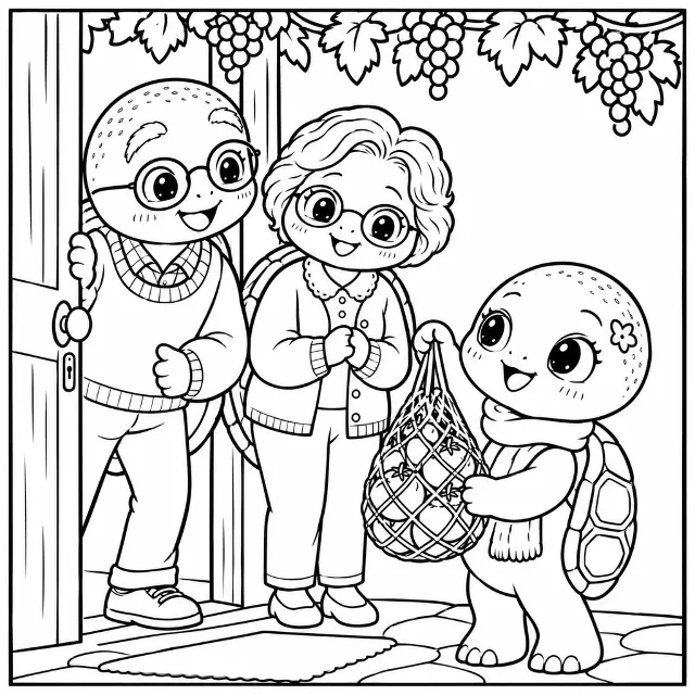 Nohut and the Market Bag — coloring 2
