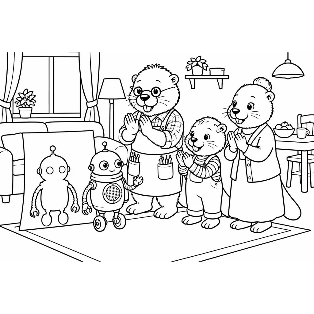 Tıkır and the Power Cut — coloring 2