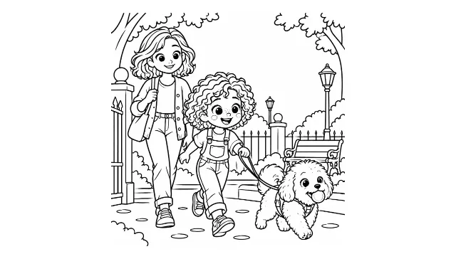 Carlos and the Quiet Invitation — coloring 1